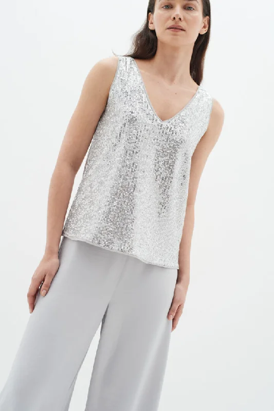 Inwear Barbara Top in Silver