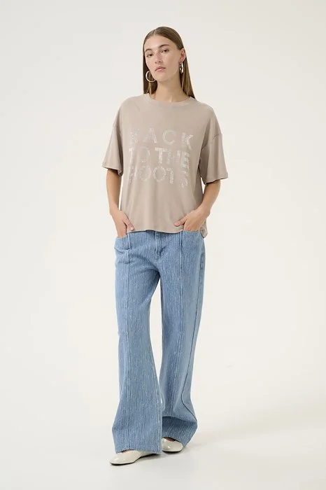 Karen By Simonsen Nooma Tee in Simply Taupe