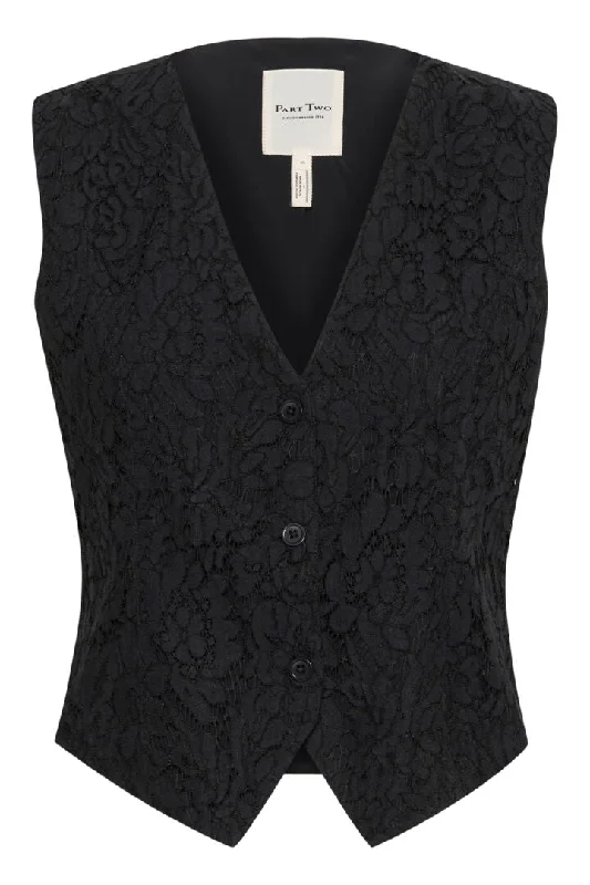 Part Two Marigold Waistcoat in Black