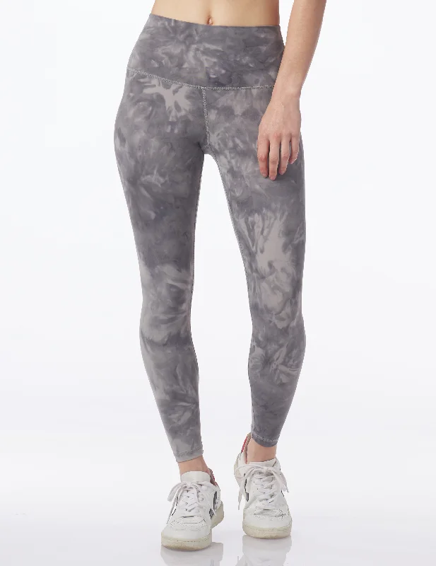 High Waist Pure 7/8 Legging: Silver Fog Stone Dye